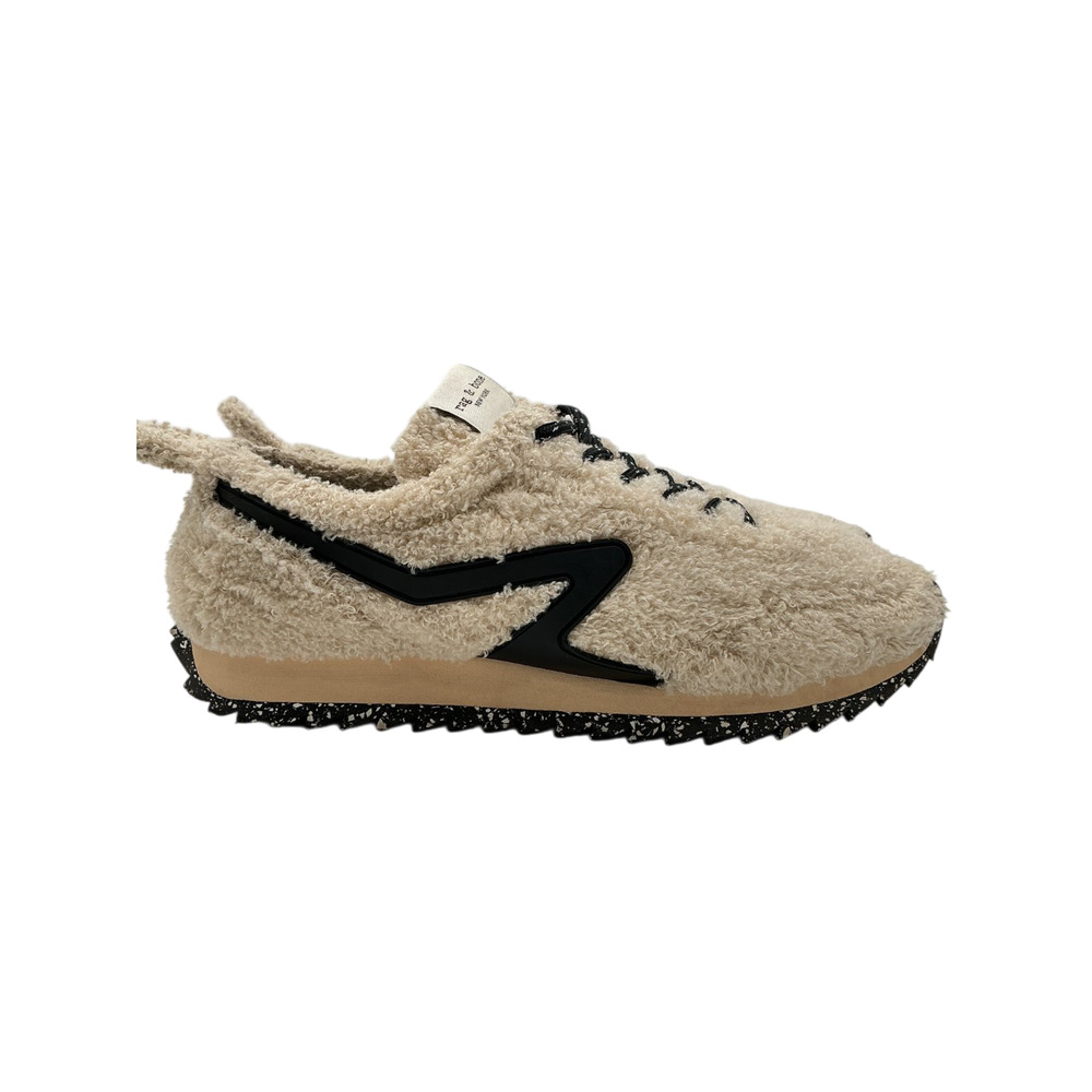 Rag & Bone Plush Beige Retro Runner Sneakers Size 40 - Picture 2 of 8